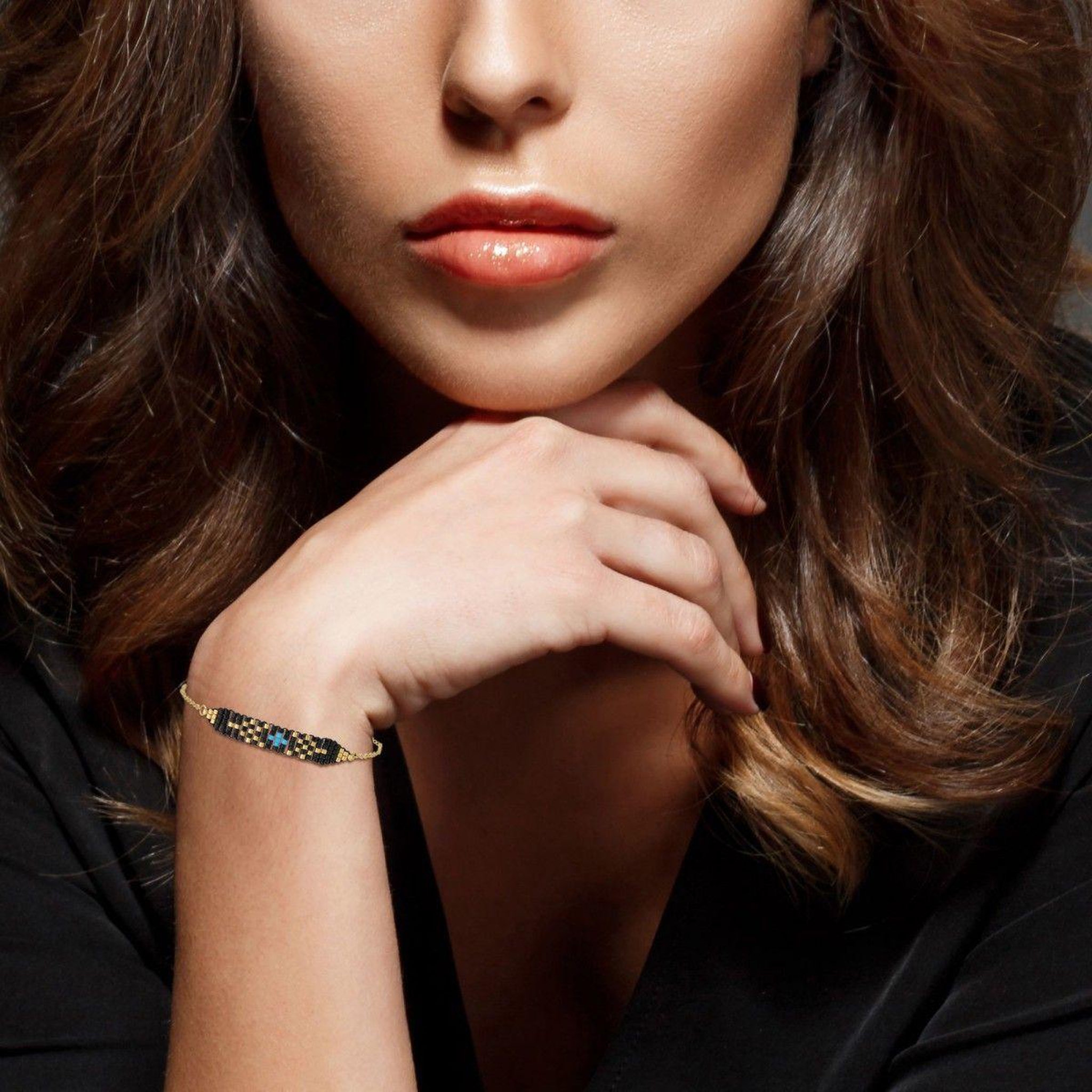 Voir la diapositive 2 : SC BOHEME Bracelet orné de Perles par SC Bohème