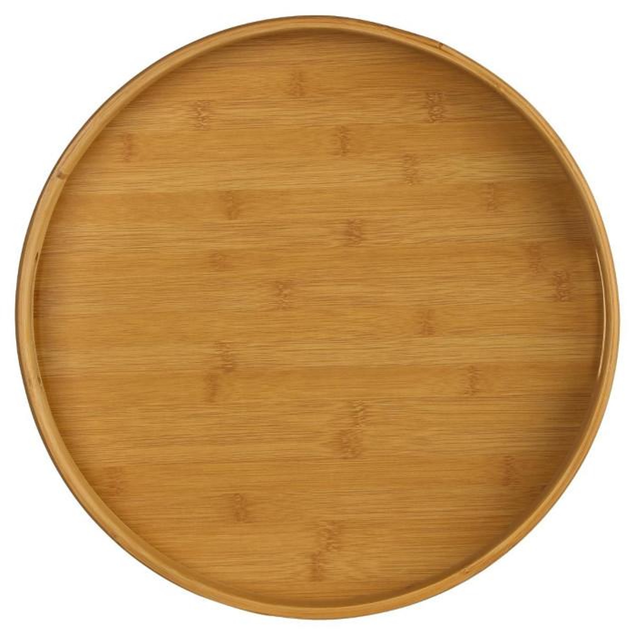 Voir la diapositive 2 : FIVE Plateau de Service Rond  Bambou  40cm Naturel