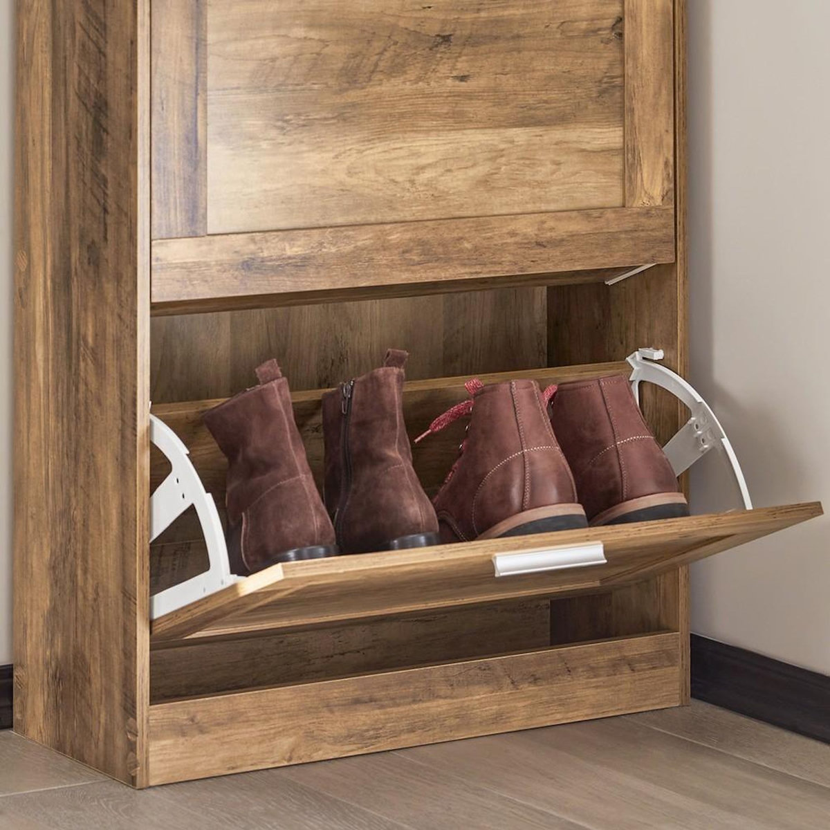 SOBUY SoBuy - Meuble À Chaussures 2 portes - Rustique - FSR137