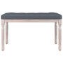 Voir la diapositive 3 : VIDAXL Banc Gris fonce 80x40x49 cm Velours