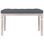 Voir la diapositive 3 : VIDAXL Banc Gris fonce 80x40x49 cm Velours
