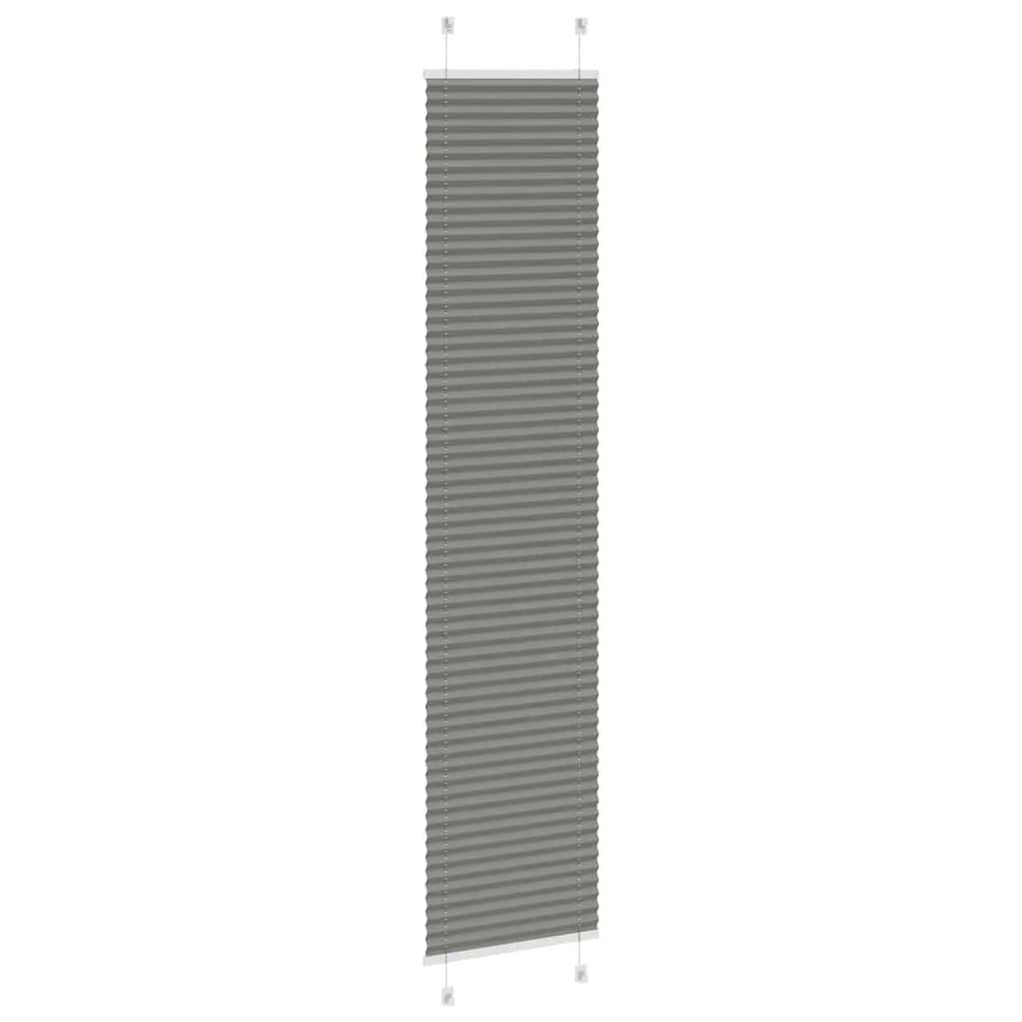 Voir la diapositive 4 : VIDAXL Store plisse anthracite 45x200 cm largeur du tissu 44,4 cm