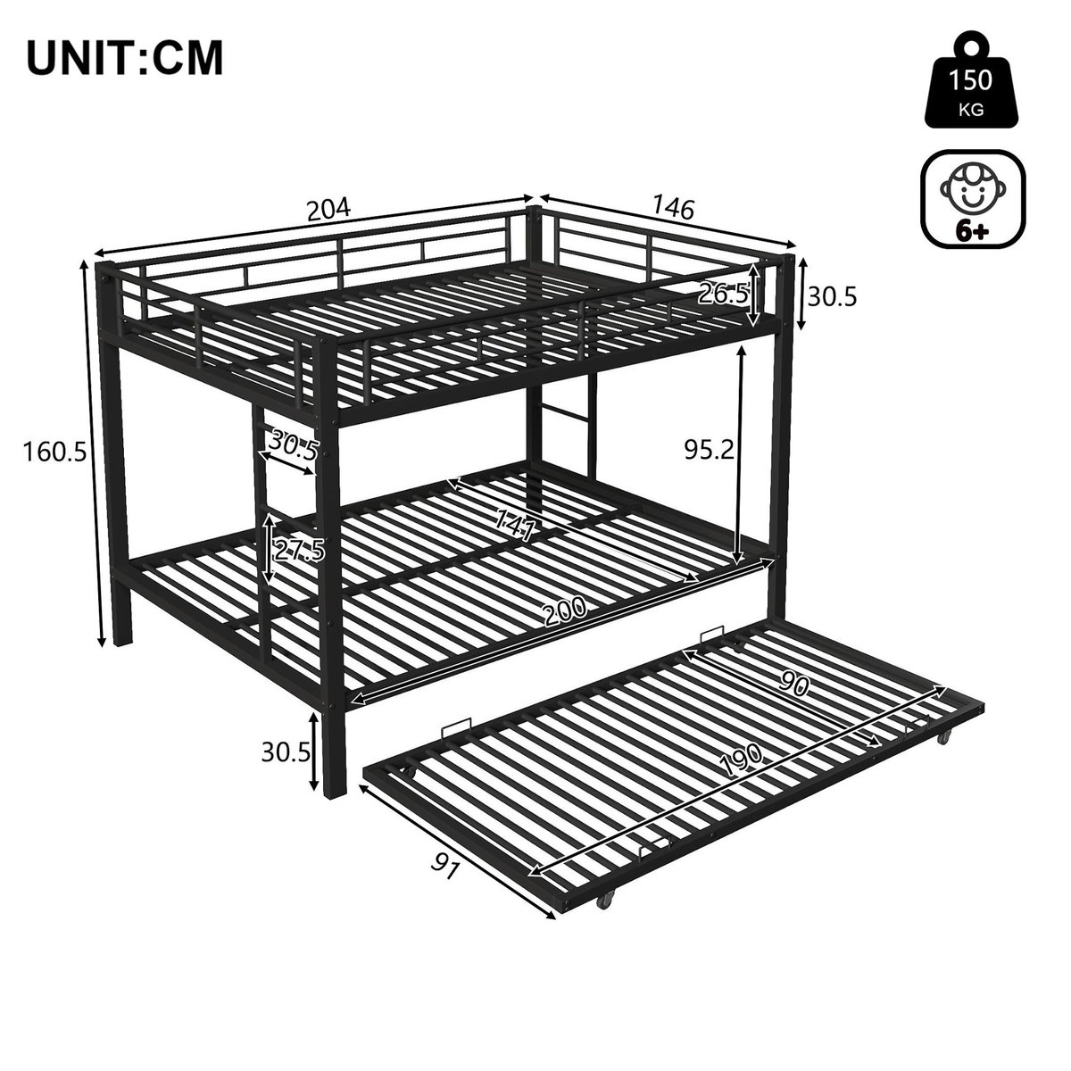 MERAX Lit superposé