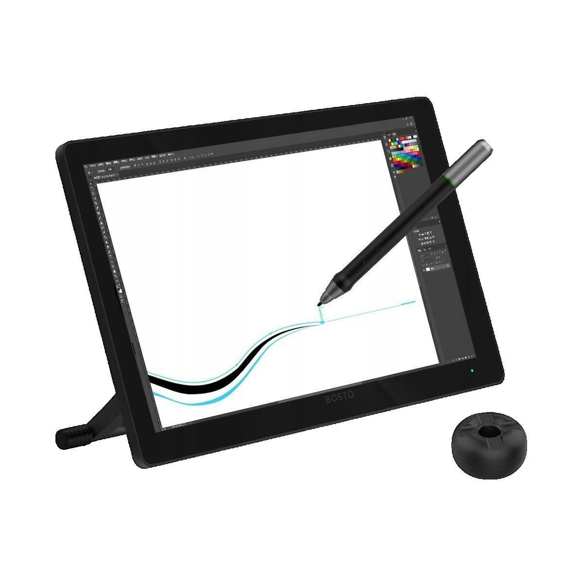 Bost Tablette graphique BOSTO Studio 16HDT avec écran tactile 15,6 pouces
