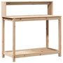 Voir la diapositive 2 : VIDAXL Table de rempotage et etageres 108x50x109,5 cm bois massif pin