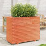 VIDAXL Jardiniere cire marron 90x40x72,5 cm bois de pin massif