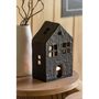 Voir la diapositive 5 : Paris Prix Bougeoir Déco 1 Bougie  Maison  19cm Noir
