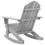 Voir la diapositive 4 : VIDAXL Chaise a bascule de jardin Bois Gris