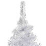 Voir la diapositive 4 : VIDAXL Arbre de Noël artificiel pre-eclaire/boules argente 120 cm PET