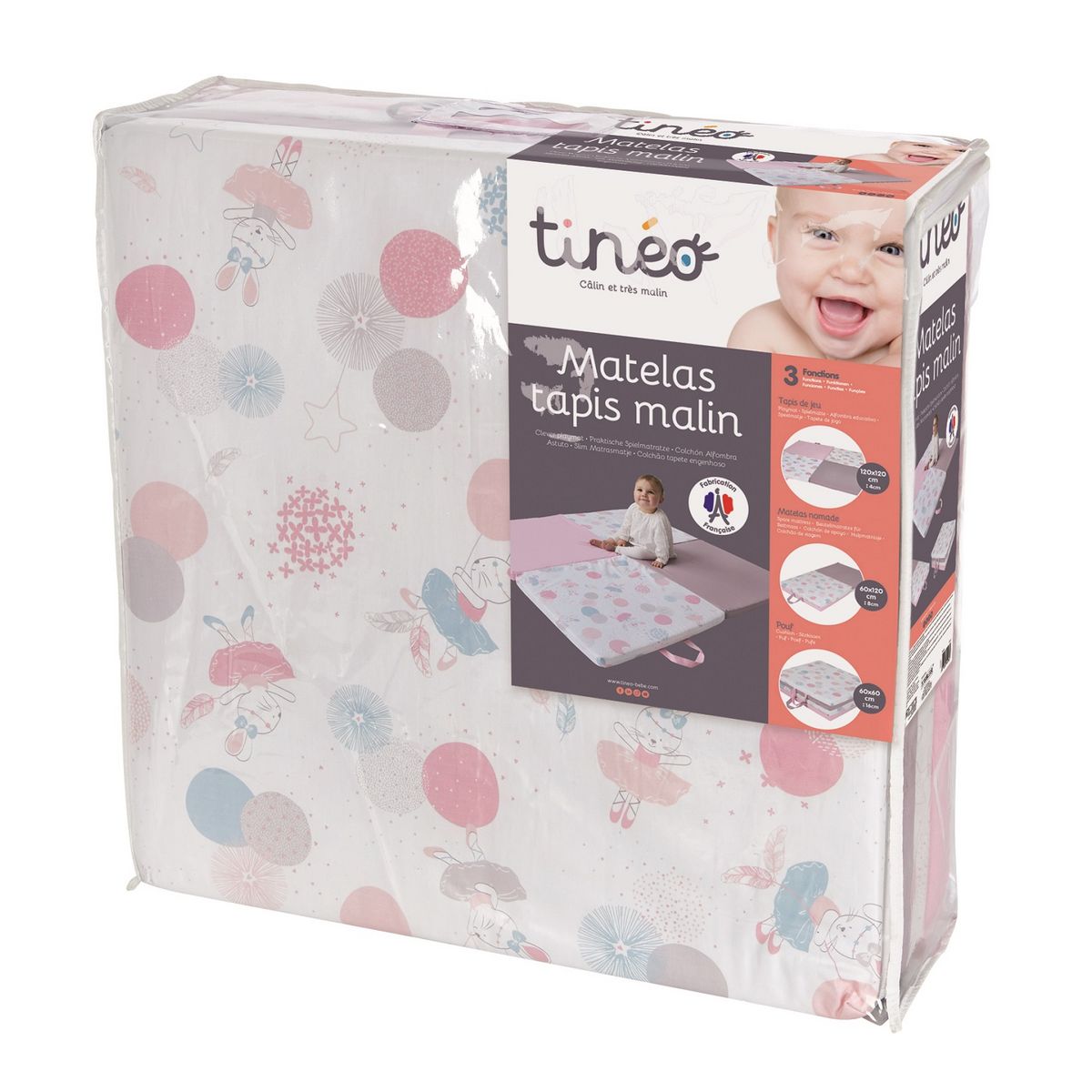 TINEO Matelas tapis malin 3 en 1