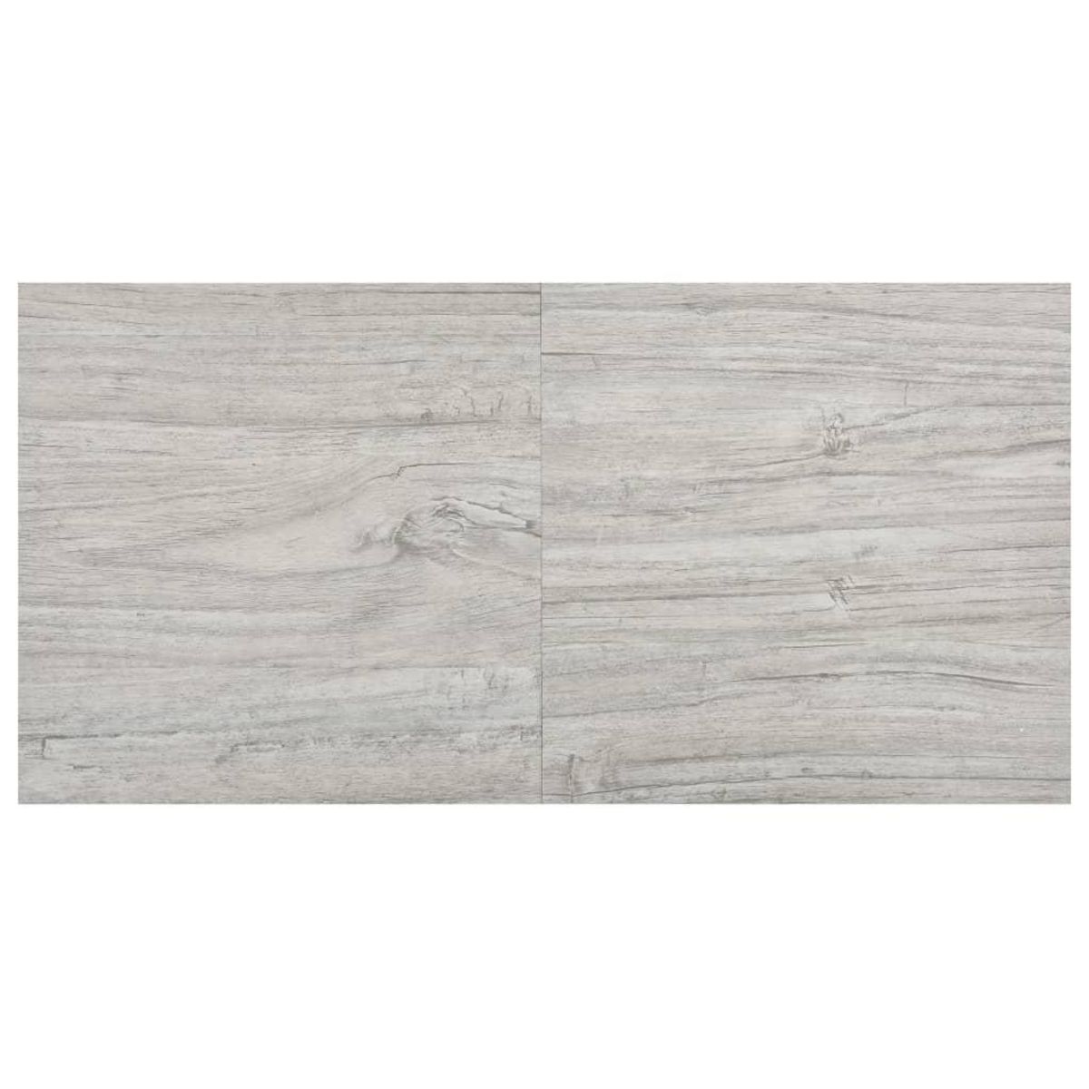 VIDAXL Dalles de plancher autoadhesives 55 pcs PVC 5,11 m^2 gris clair