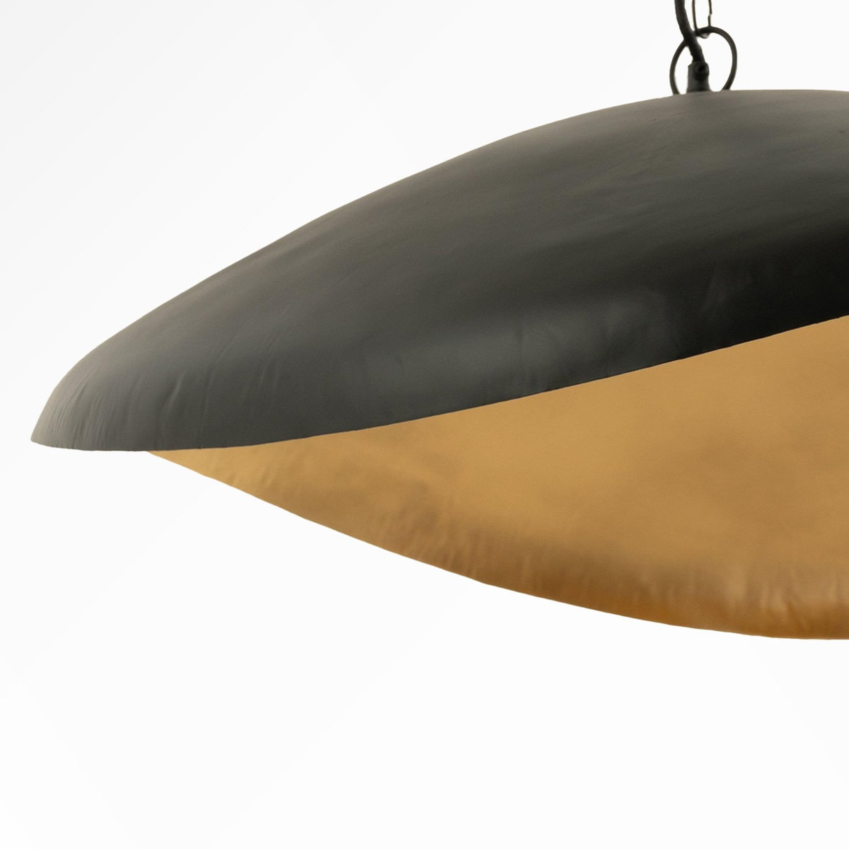 MAISON PAVANE Suspension en métal noir et doré 74 cm-Pacha