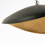 Voir la diapositive 6 : MAISON PAVANE Suspension en métal noir et doré 74 cm-Pacha