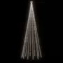 VIDAXL Sapin de Noël avec piquet Blanc froid 732 LED 500 cm