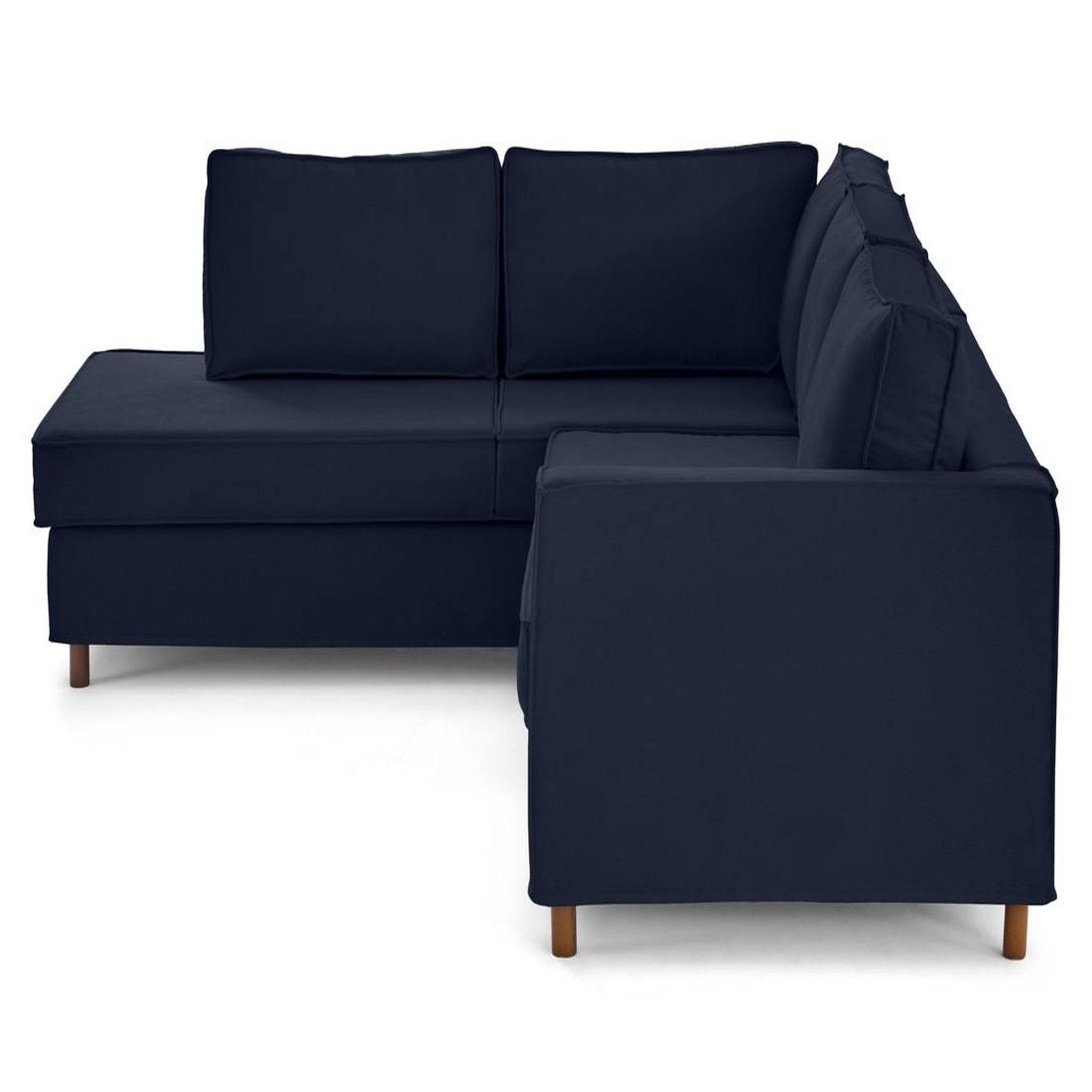 Voir la diapositive 5 : LISA DESIGN Jake - canapé déhoussable d'angle gauche 5 places en tissu