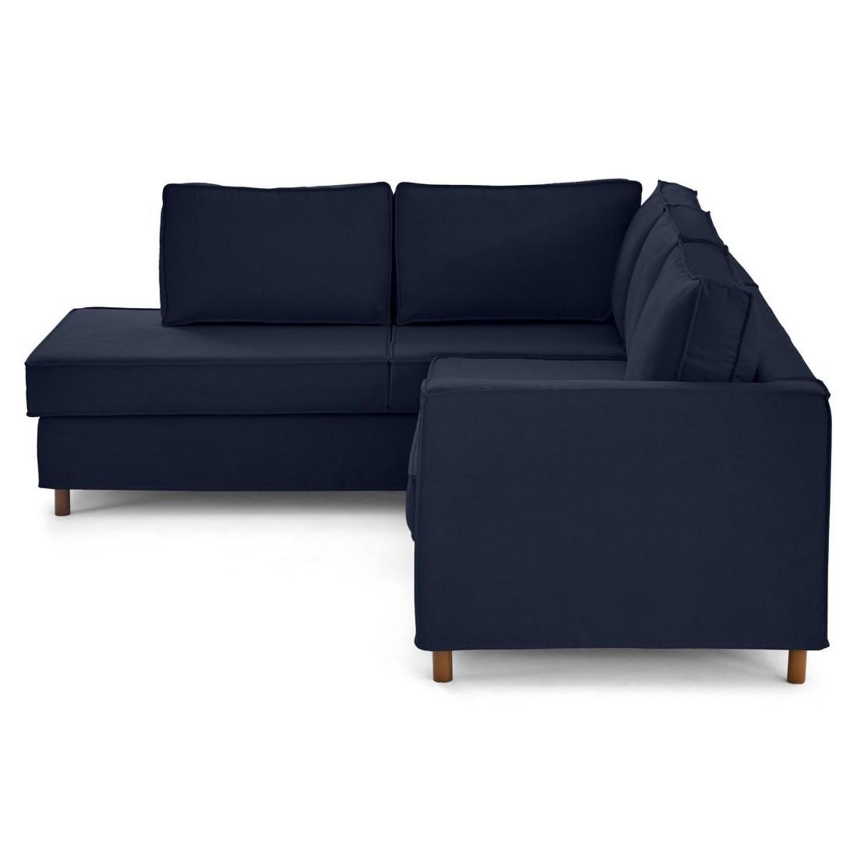 LISA DESIGN Jake - canapé déhoussable d'angle gauche 5 places en tissu