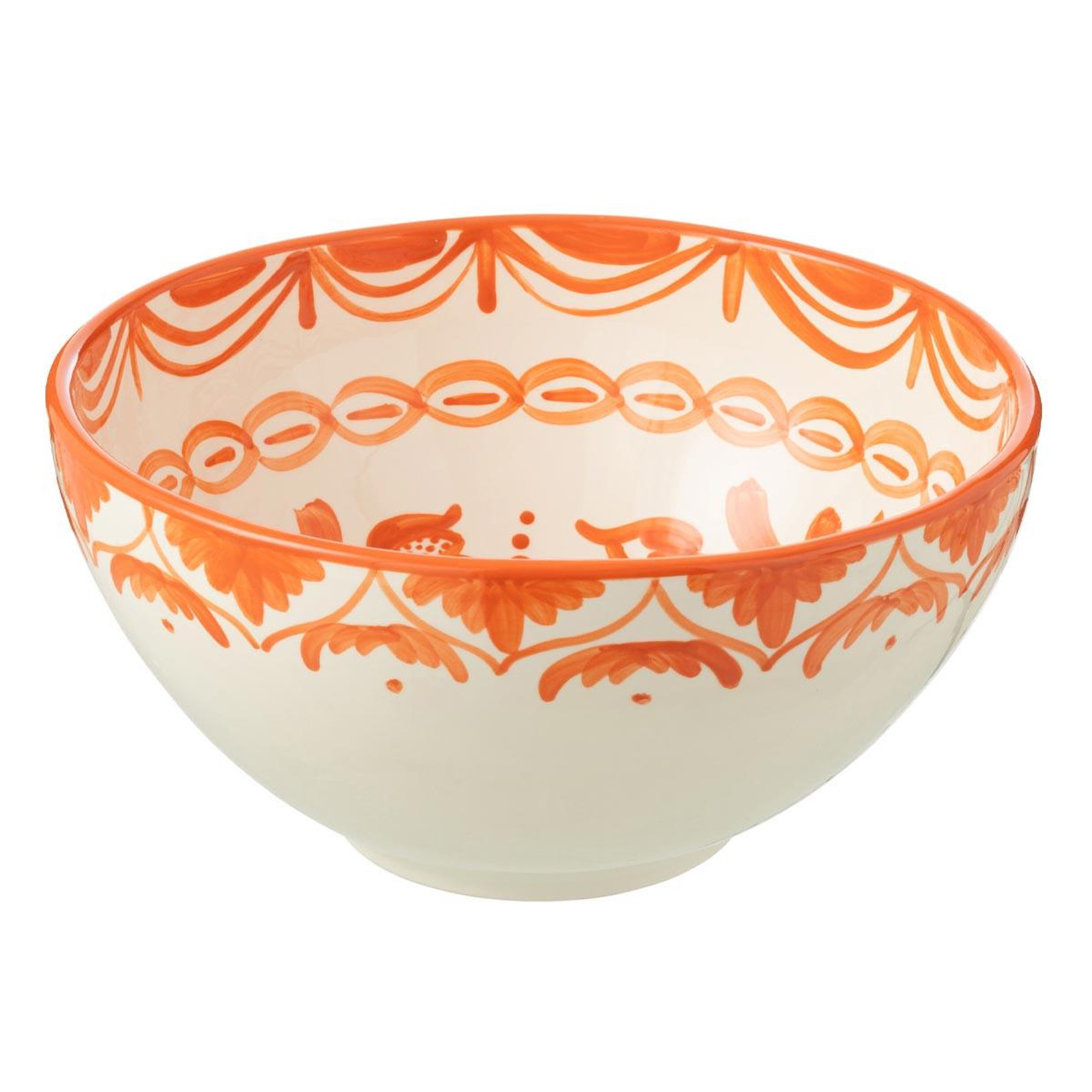 J-LINE Saladier en céramique  granada  28cm orange