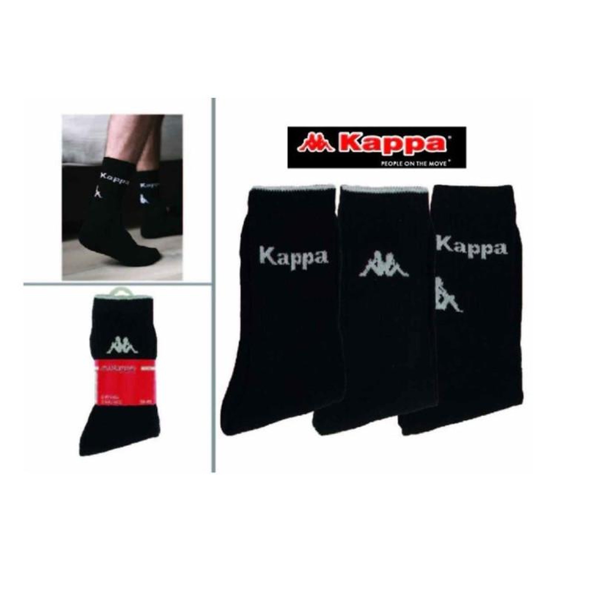 Voir la diapositive 4 : KAPPA Chaussettes Homme TENNIS KAPPA