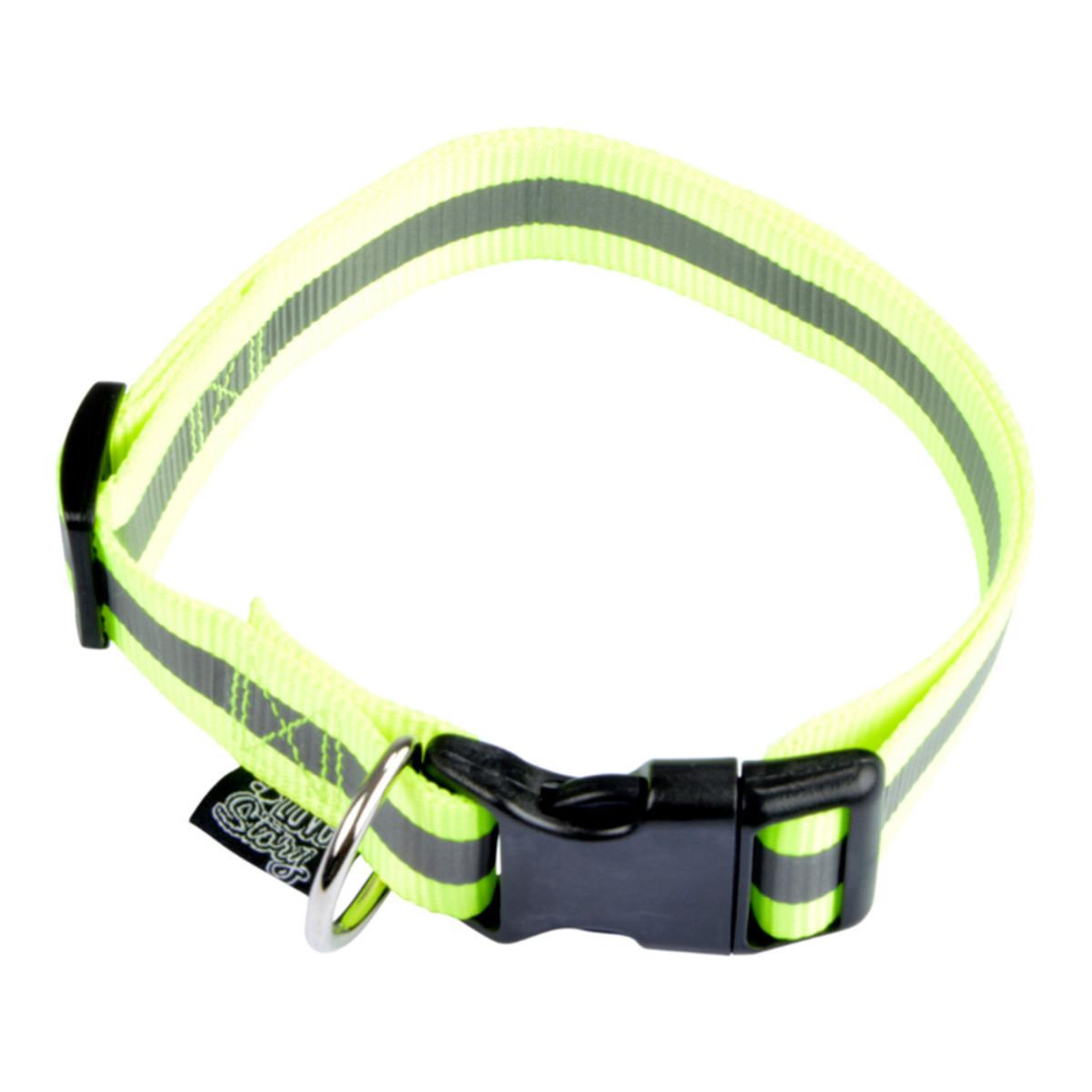Voir la diapositive 1 : LOVE STORY Collier Réglable Chien Réfléchissant  Essentiel  30-45cm Jaune