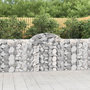 Voir la diapositive 1 : VIDAXL Paniers a gabions arques 15 pcs 200x30x100/120 cm Fer galvanise