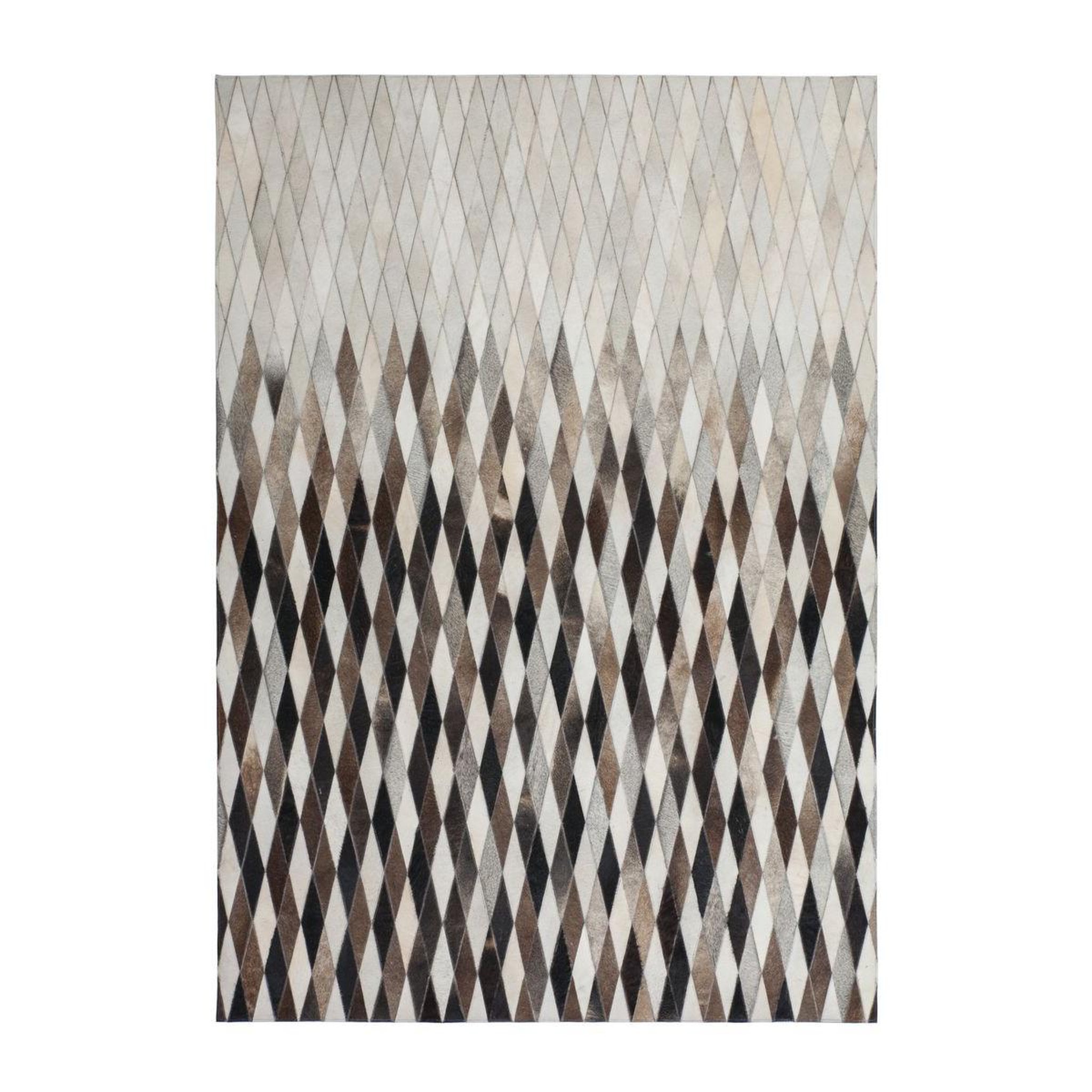 Voir la diapositive 1 : Paris Prix Tapis en Cuir Fait Main  Lavish  Gris