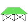 Voir la diapositive 3 : VIDAXL Chaise longue pliable 2 places vert acier