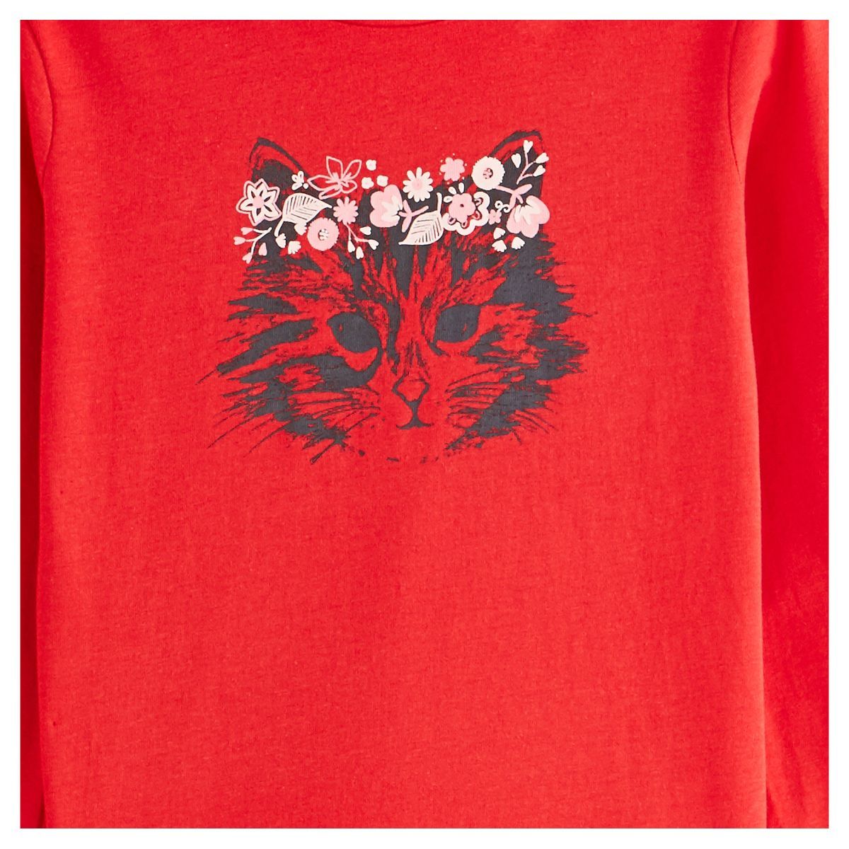 IN EXTENSO Sous pull chat fille