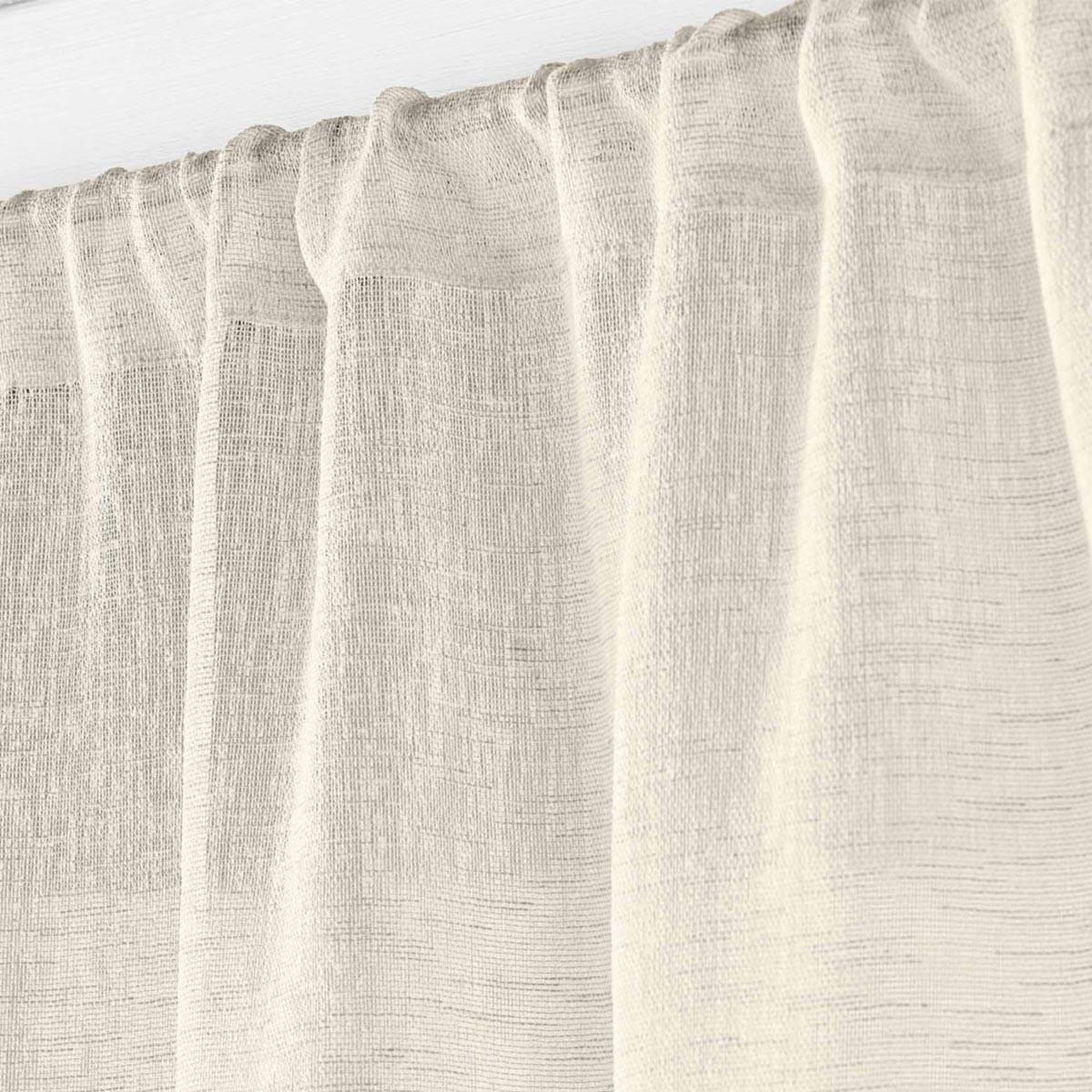 Voir la diapositive 3 : Douceur d'Intérieur Paire de voilages passe-tringle  carlin  70x200cm lin
