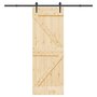 Voir la diapositive 1 : VIDAXL Porte coulissante et kit de quincaillerie 70x210 cm pin massif