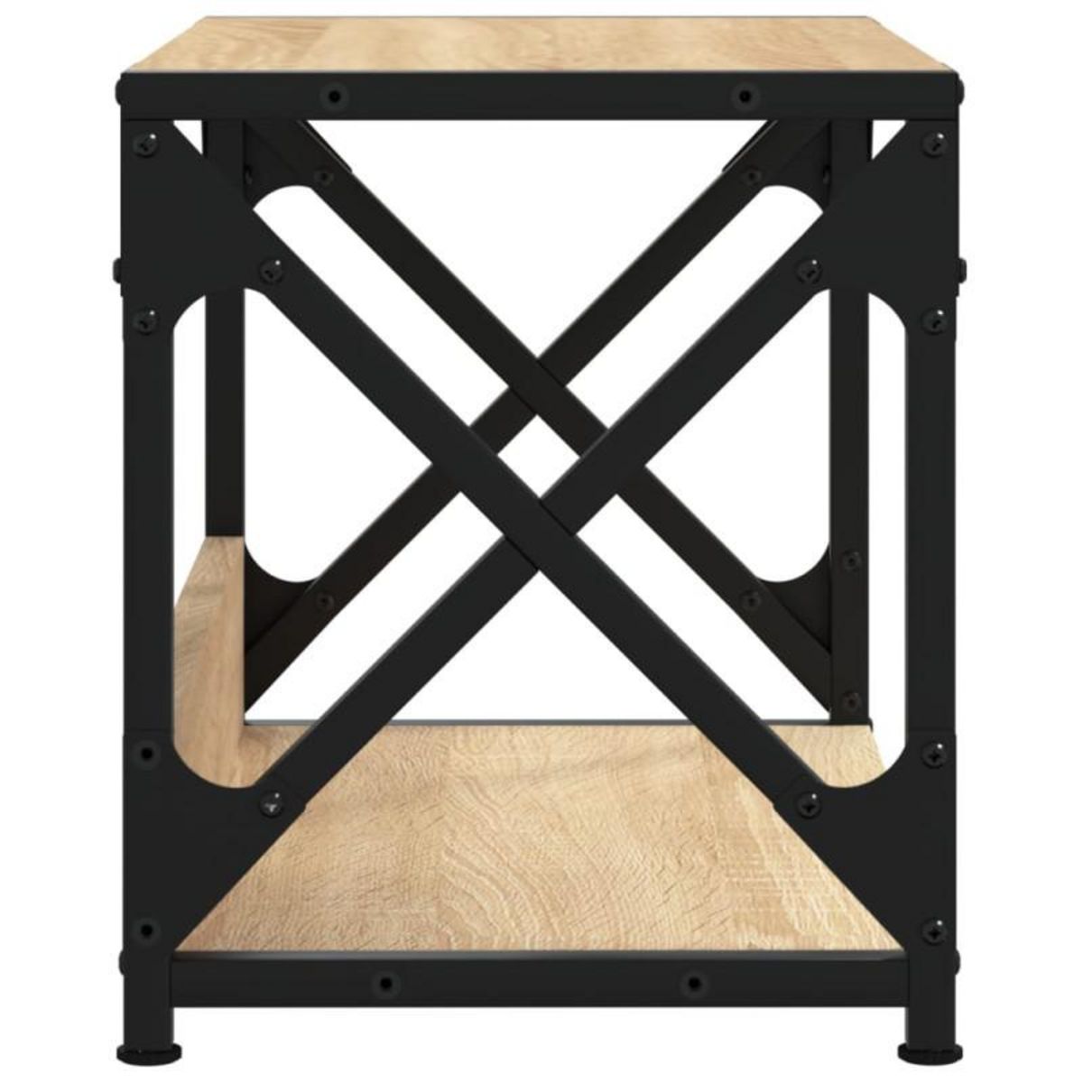 VIDAXL Support d imprimante à 2 niveaux chêne sonoma 44x26x31,5 cm