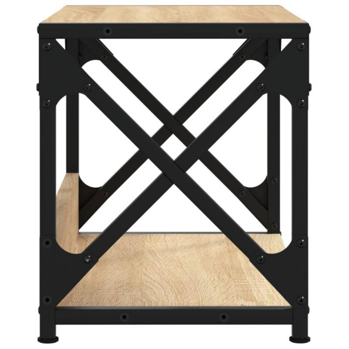 VIDAXL Support d imprimante à 2 niveaux chêne sonoma 44x26x31,5 cm