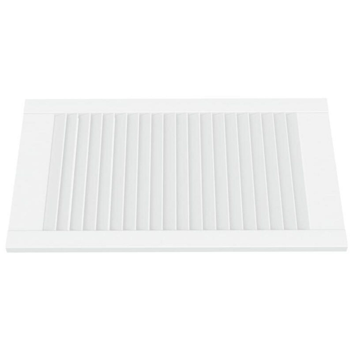 VIDAXL Portes d armoire à persiennes 2 pcs blanc 69x39,4 cm pin massif