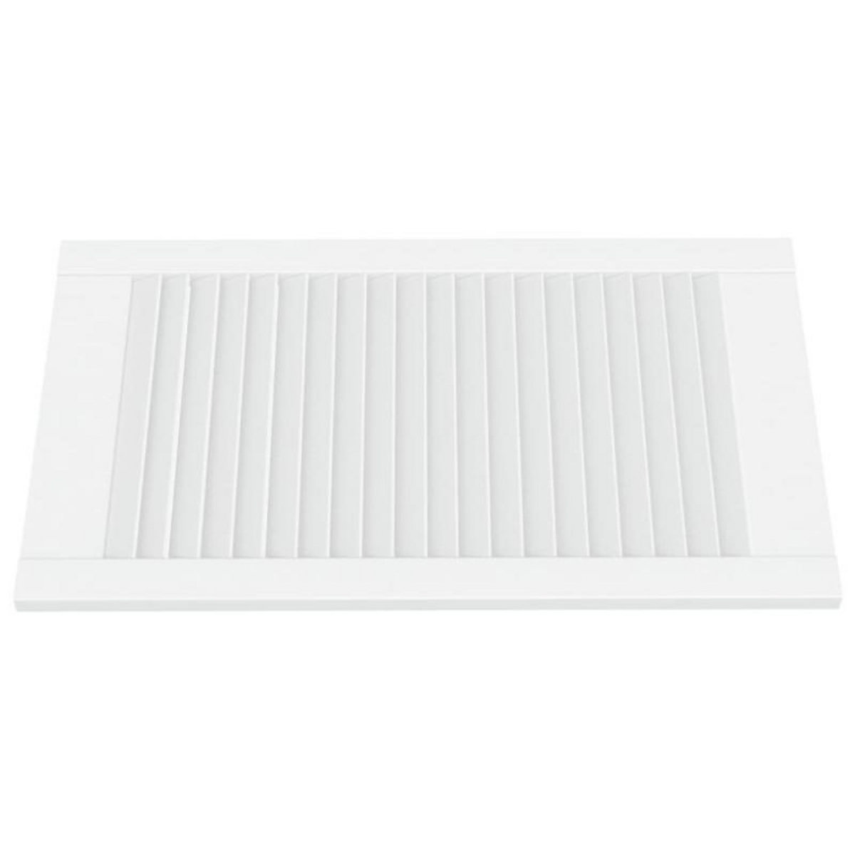 VIDAXL Portes d armoire à persiennes 2 pcs blanc 69x39,4 cm pin massif