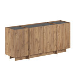 Habitat et Jardin Buffet en bois  Dorma  - 180 x 45 x 80 cm - Pin Atlantique / Anthracite