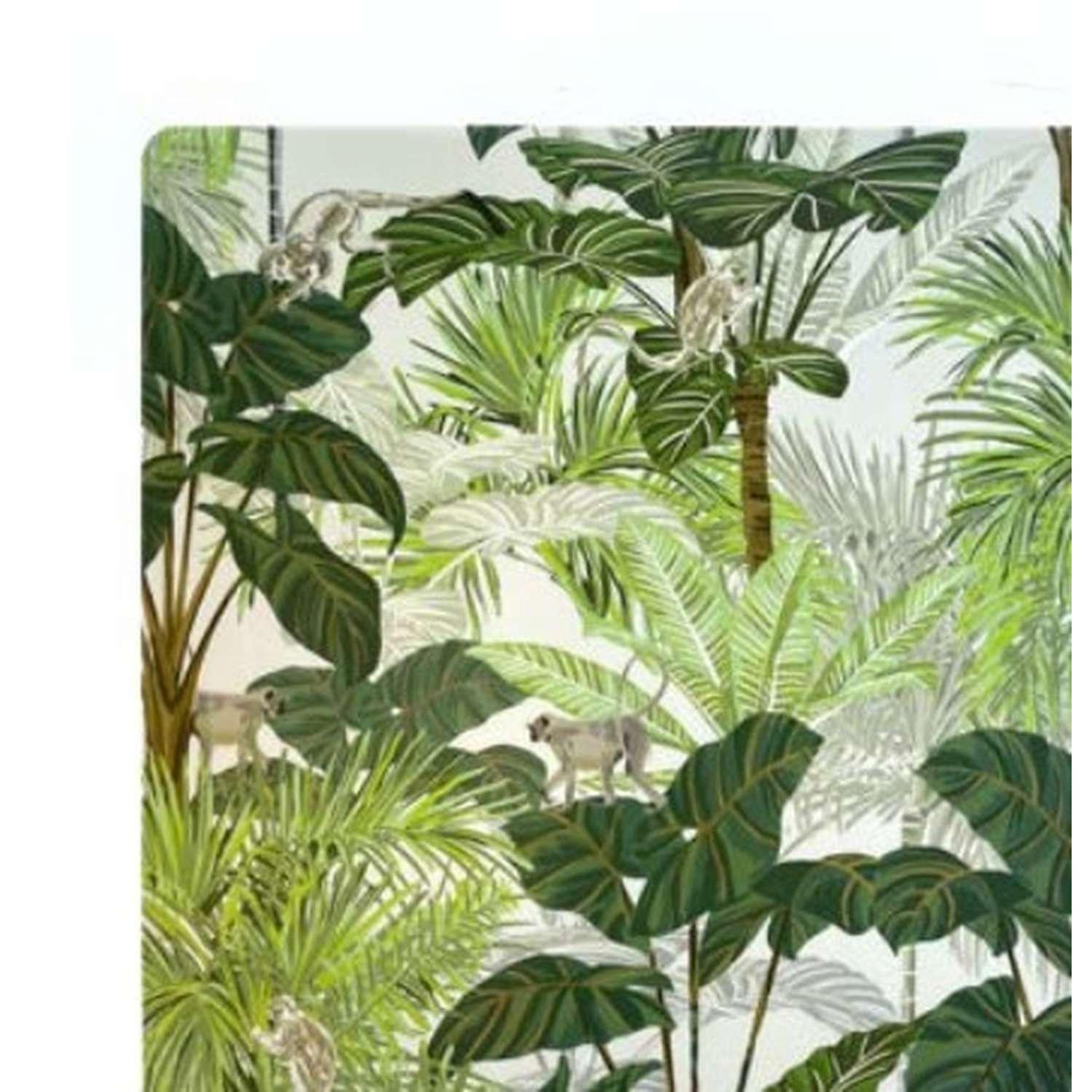 Voir la diapositive 4 : HABITABLE Lot de 6 sets de table Monkey - 28 x 43 cm - Vert
