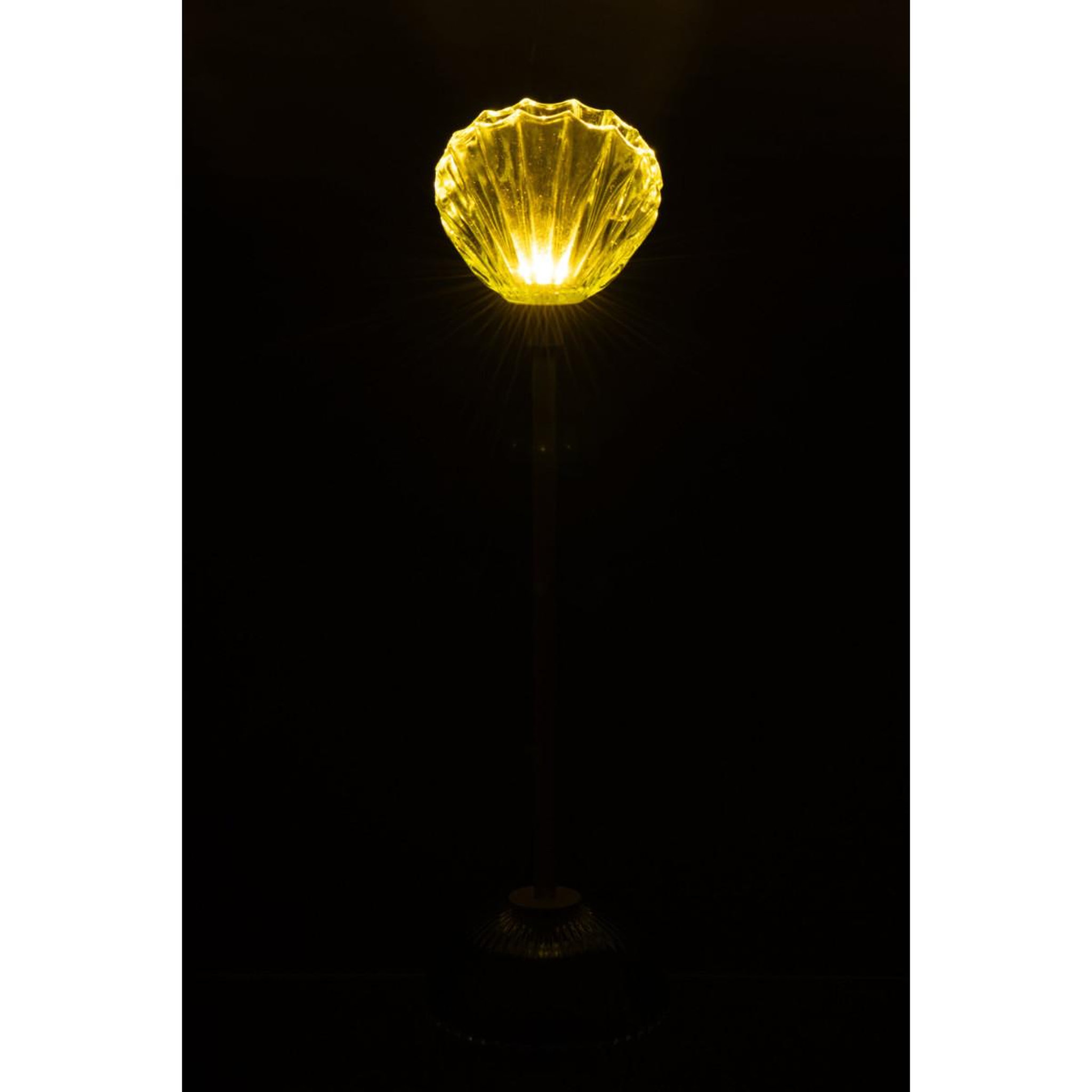 Voir la diapositive 3 : J-LINE Lampe à poser led coquillage  conchiglia  37cm vert clair