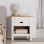 Voir la diapositive 3 : IDIMEX Table de chevet TILLY H 50 cm en bois massif