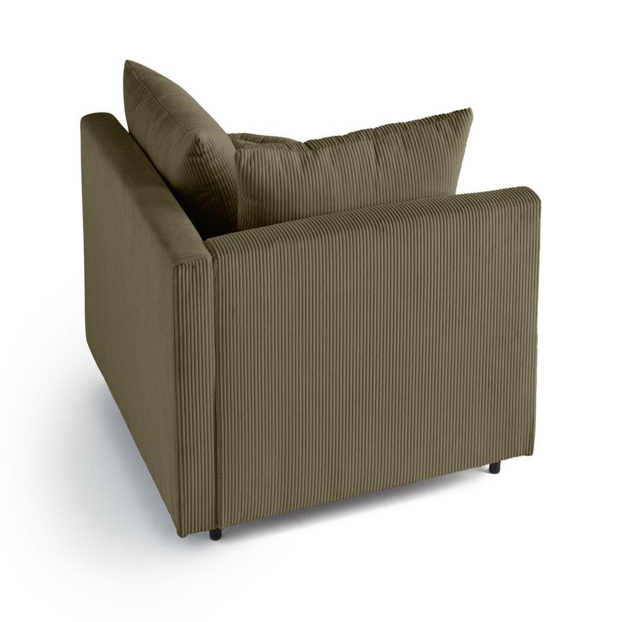 Voir la diapositive 4 : LISA DESIGN Edinburg - module d'assise d'angle gauche - en velours côtelé