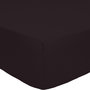 Voir la diapositive 1 : Home collection Drap housse , bonnet 30cm 100% percale de coton 80fils noir