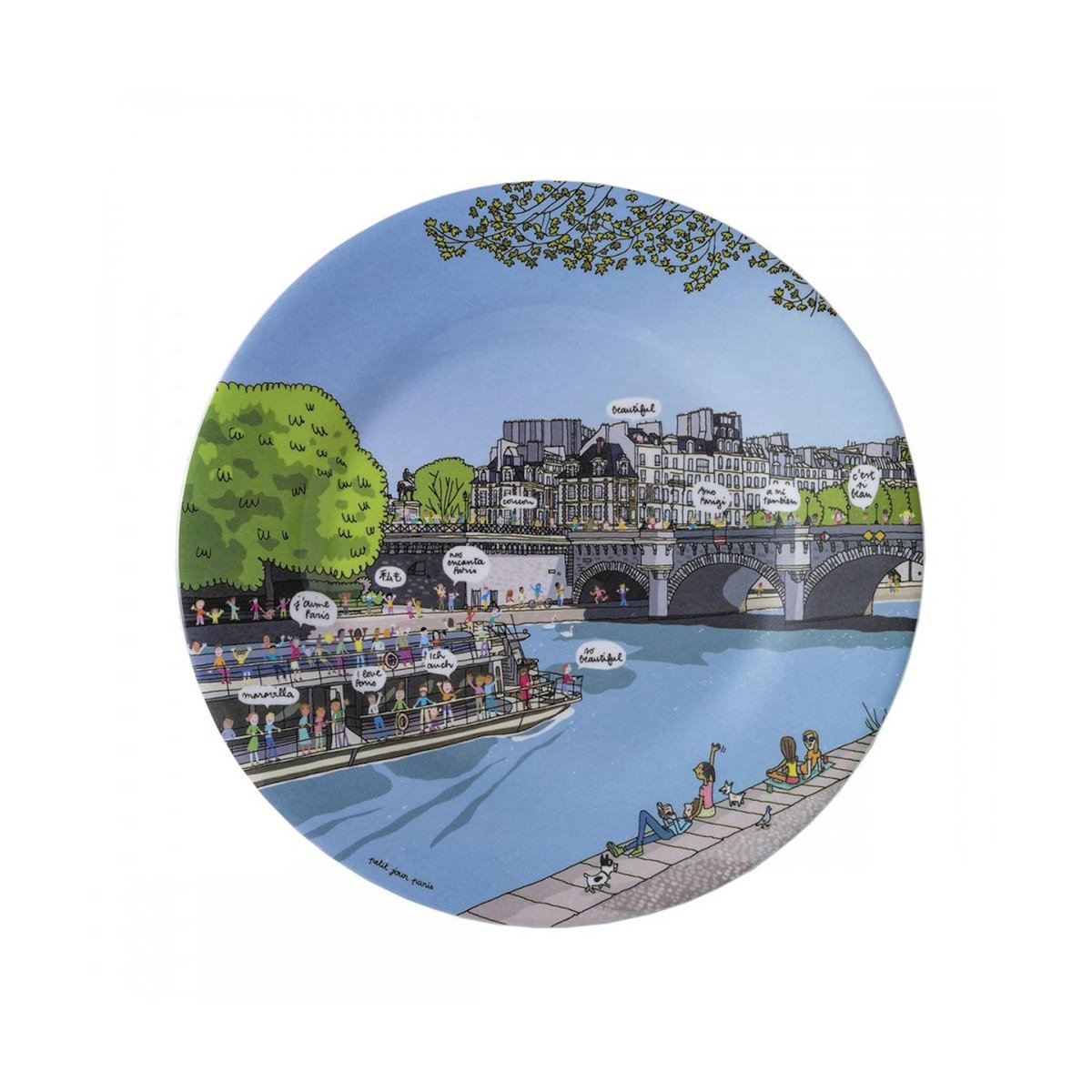 Petit Jour Assiette à dessert le Pont Neuf Paris