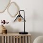 Voir la diapositive 6 : Paris Prix Lampe à Poser en Métal  Lounge  47cm Noir