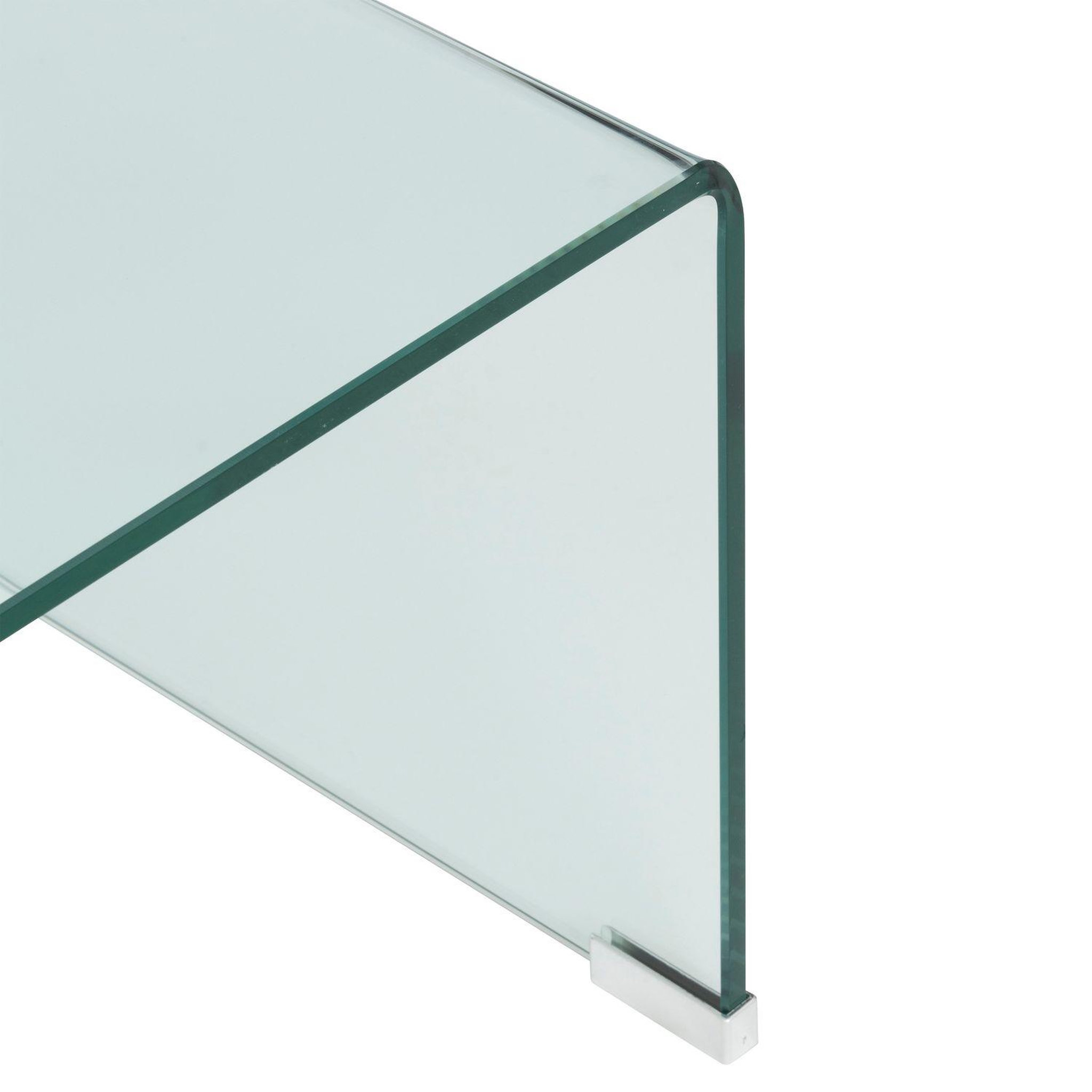 Voir la diapositive 4 : ATMOSPHERA Table basse rectangulaire en verre lenia - transparent
