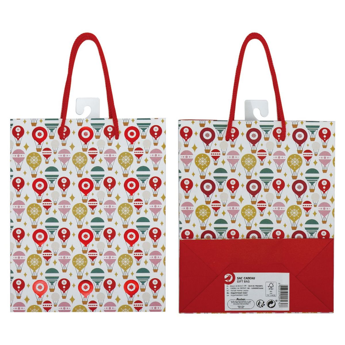 AUCHAN Sac kraft avec effets