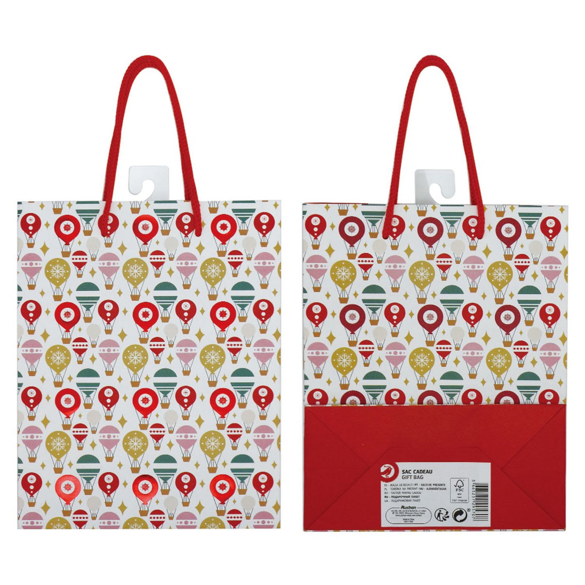 AUCHAN Sac kraft avec effets