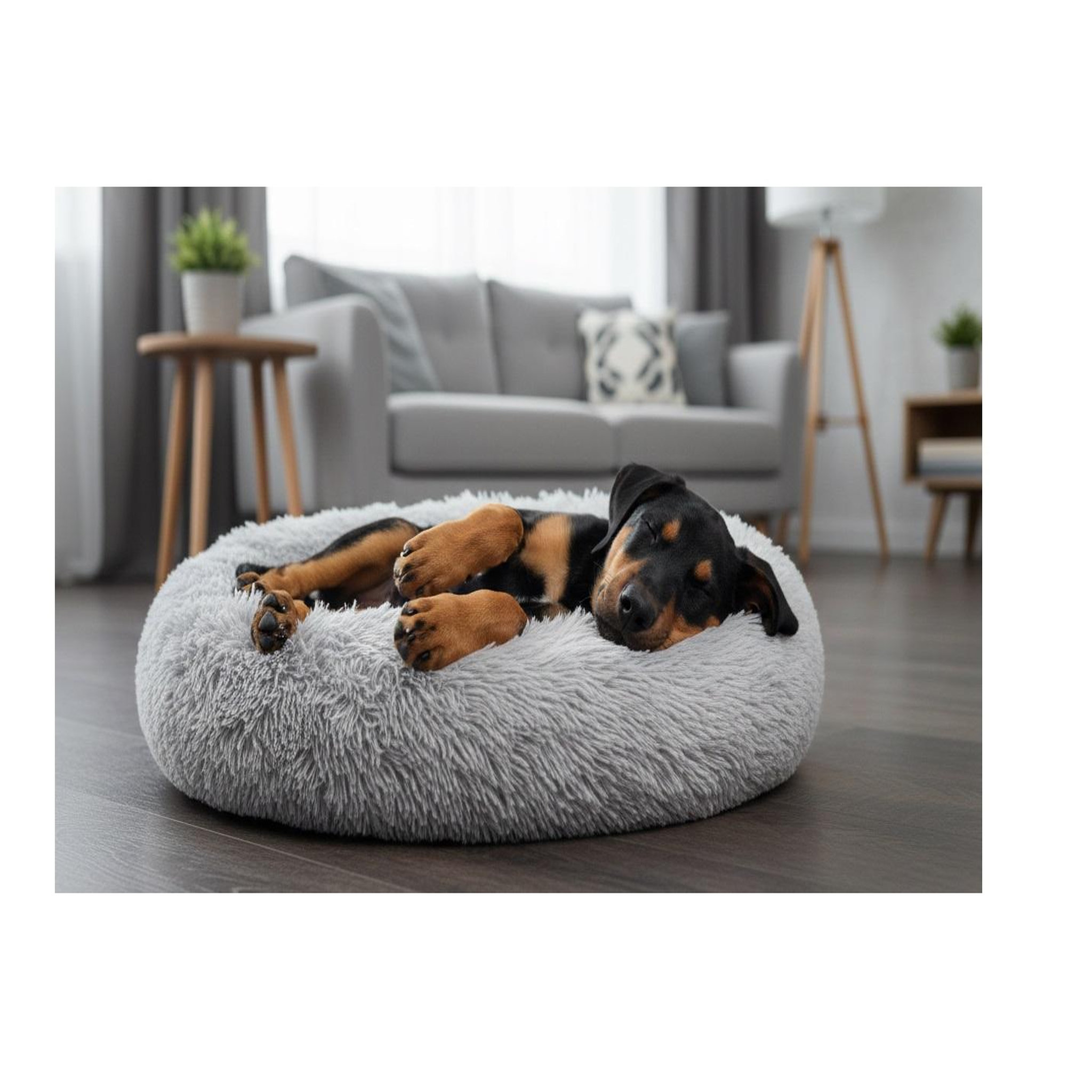 Voir la diapositive 3 : Eden Panier rond ultra doux krem