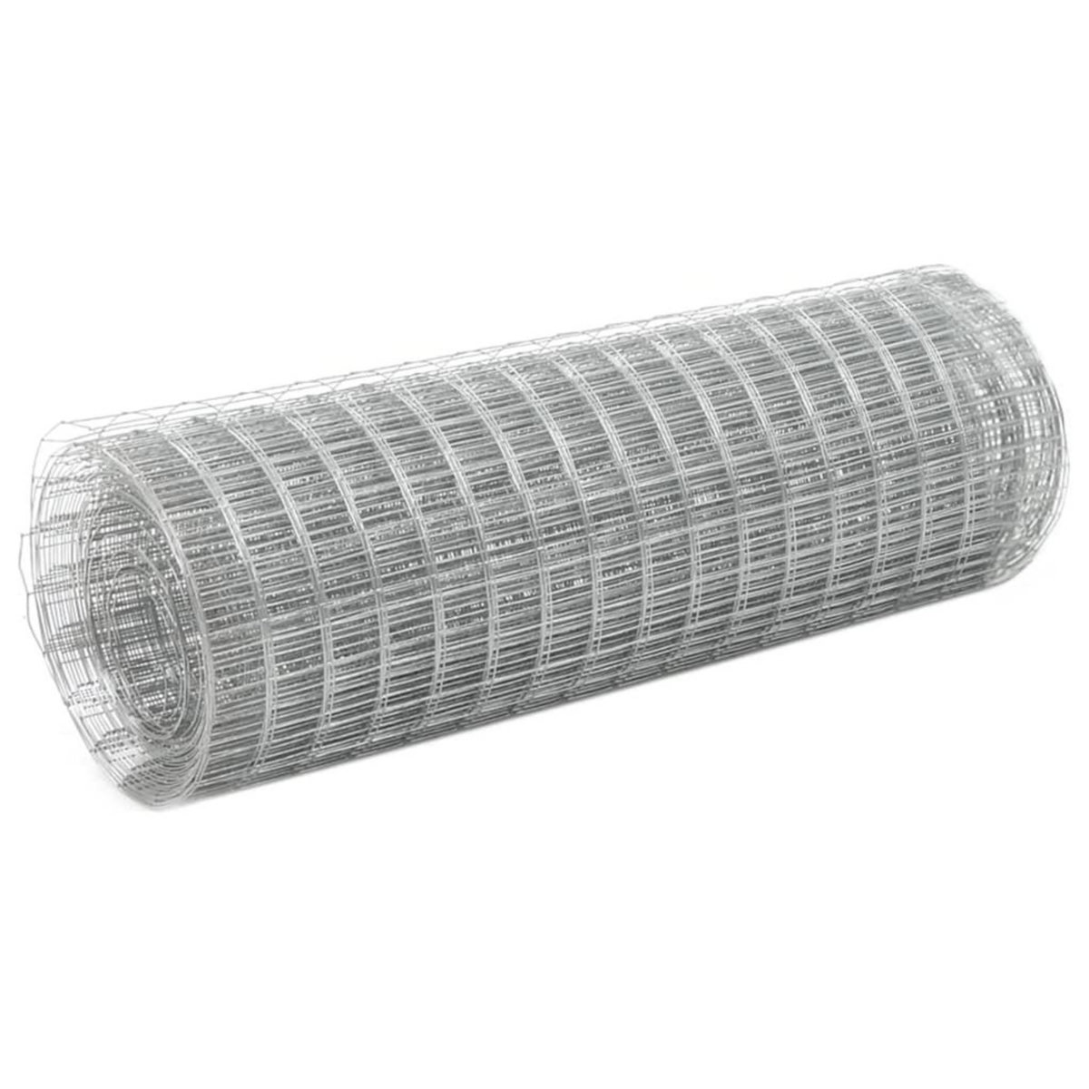 VIDAXL Grillage pour voliere acier galvanise 25x0,5 m argente