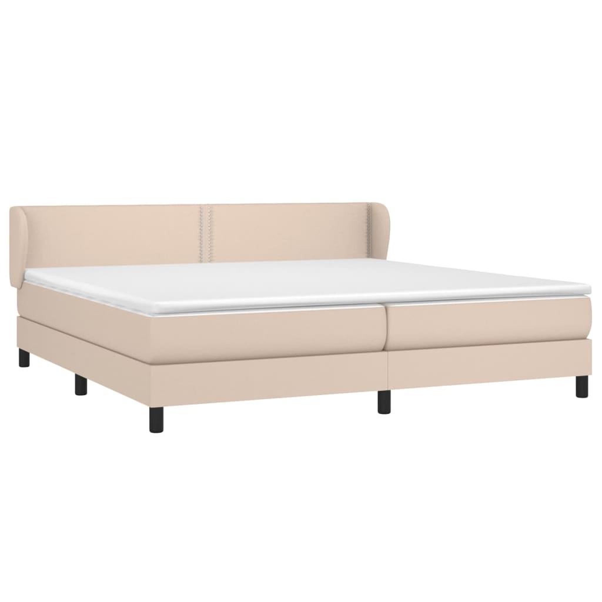 Voir la diapositive 3 : VIDAXL Sommier a lattes de lit avec matelas Cappuccino 200x200 cm