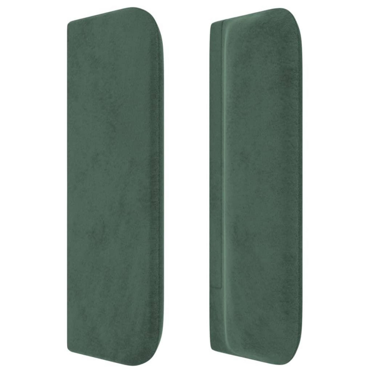 VIDAXL Tete de lit avec oreilles Vert fonce 103x16x78/88 cm Velours