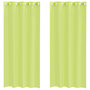 Voir la diapositive 2 : VIDAXL Rideaux en voile avec œillets 2 pcs vert pomme 140x225 cm