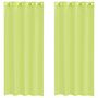Voir la diapositive 2 : VIDAXL Rideaux en voile avec œillets 2 pcs vert pomme 140x225 cm